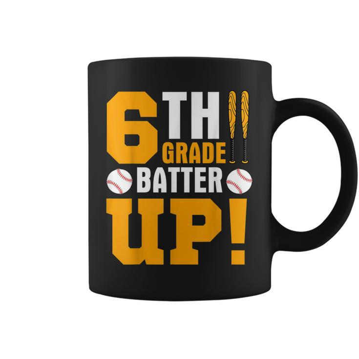 6Th Grade Back To School  6Th Grade Batter Up Baseball  Coffee Mug