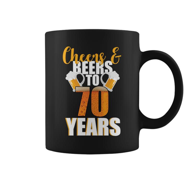 70Th Birthday Cheers & Beers To 70 Years Tshirt Coffee Mug