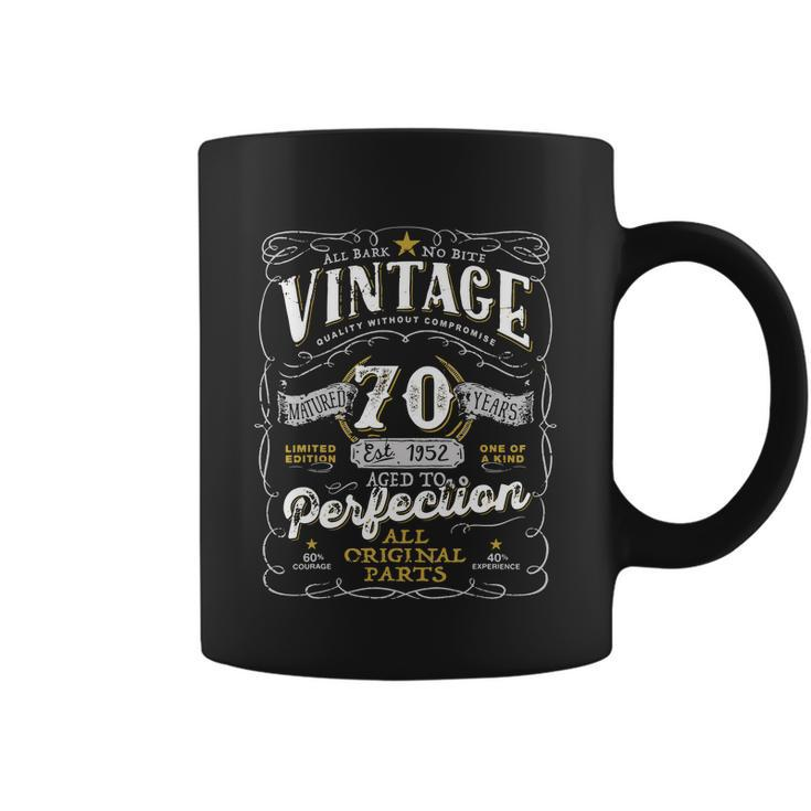 70Th Birthday Vintage 1952 Birthday For Women Funny Men 70 Years Old Coffee Mug