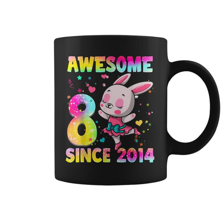 8 Year Old Gifts Girls Ns Cute Girl Rabbit 8Th Birthday  Coffee Mug