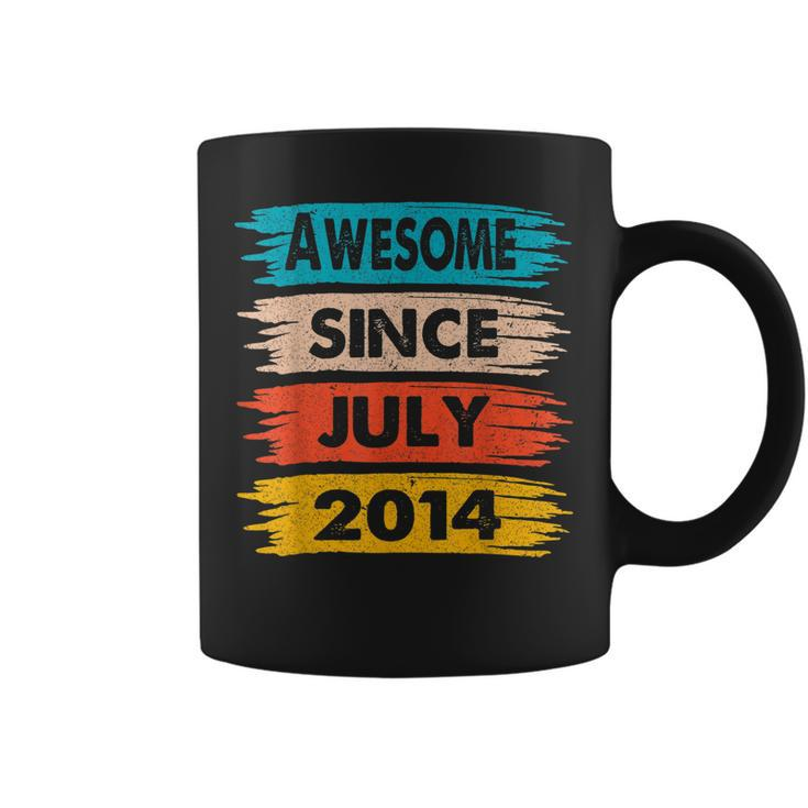 8 Years Old Birthday Awesome Since July 2014 8Th Birthday  Coffee Mug