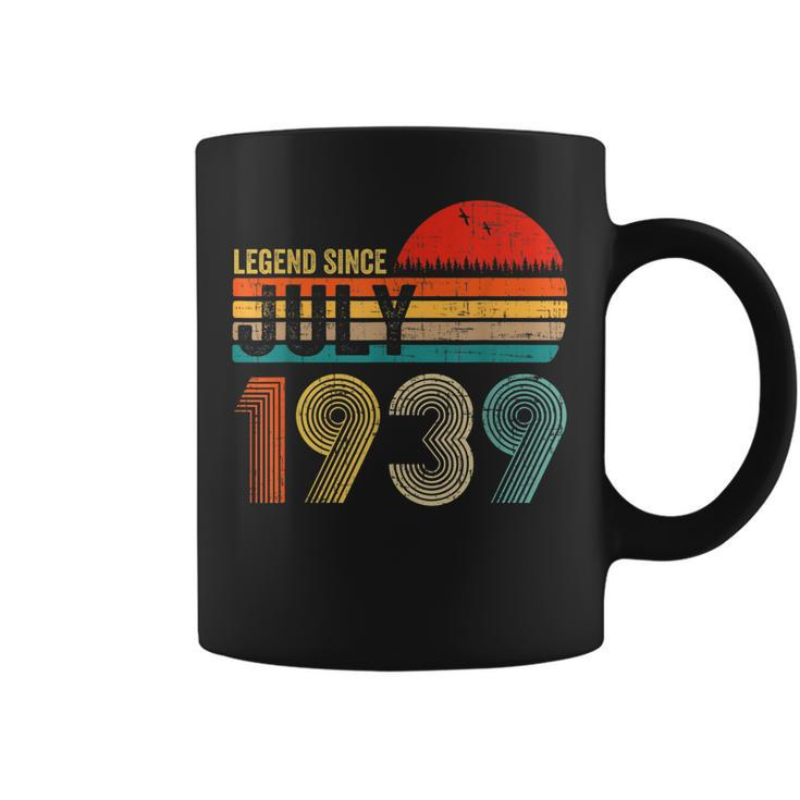 83 Years Old Retro Birthday Gifts Legend Since July 1939  Coffee Mug