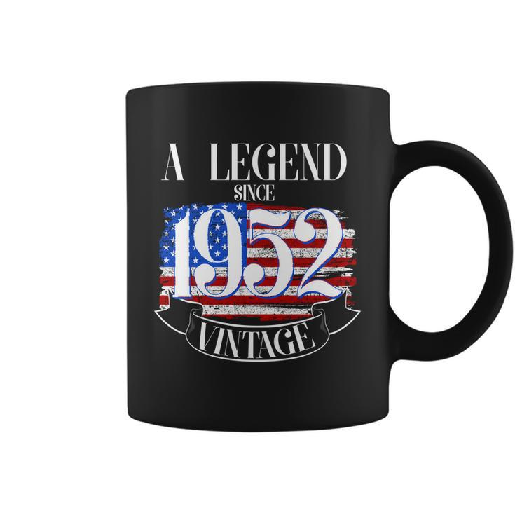 A Legend Since 1952 Vintage Usa Flag 70Th Birthday Tshirt Coffee Mug