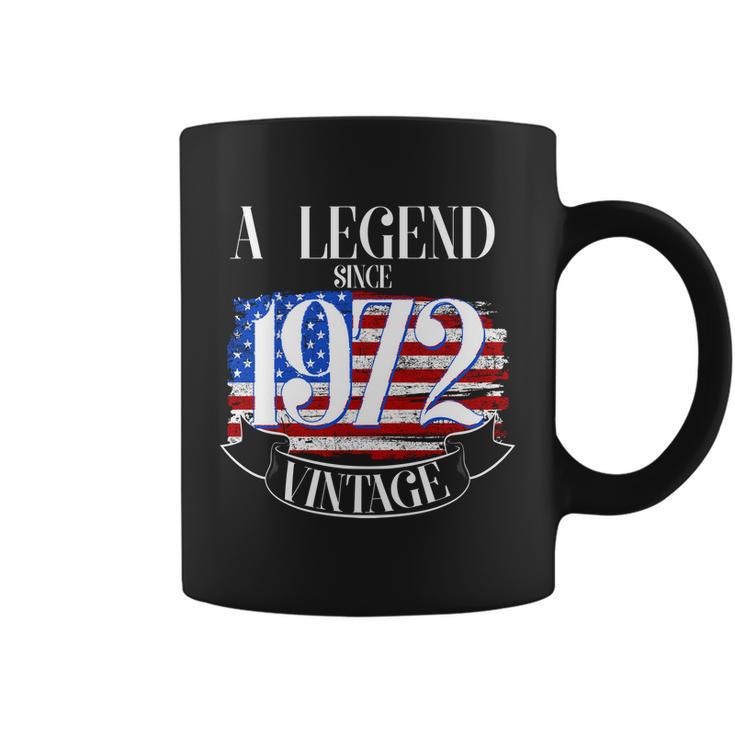 A Legend Since 1972 Vintage Usa Flag 50Th Birthday Tshirt Coffee Mug