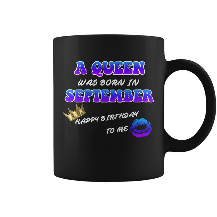 A Queen Was Born In September Happy Birthday To Me Graphic Design Printed Casual Daily Basic Coffee Mug