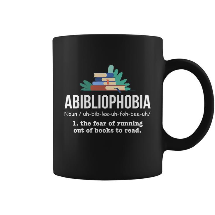 Abibliophobia A Bookaholic Library Themed Gift Coffee Mug