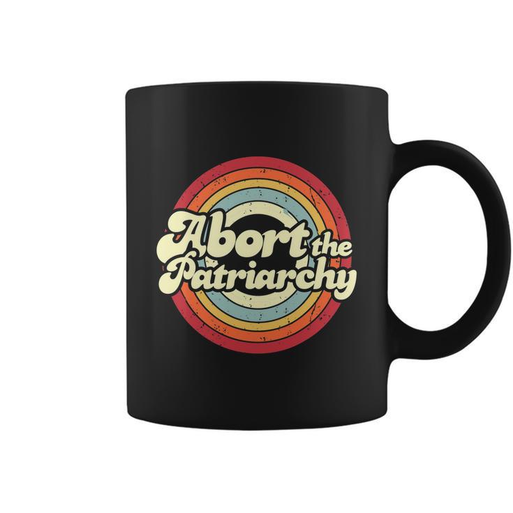 Abort The Patriarchy Rainbow Vintage Feminist Womens Right Coffee Mug