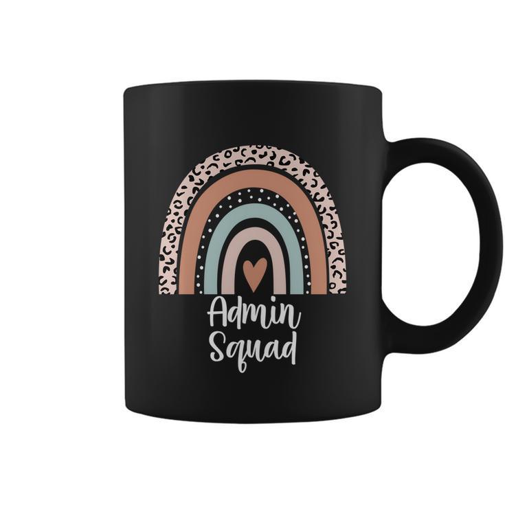 Admin Squad Rainbow Leopard Administrative Team Office Meaningful Gift Coffee Mug