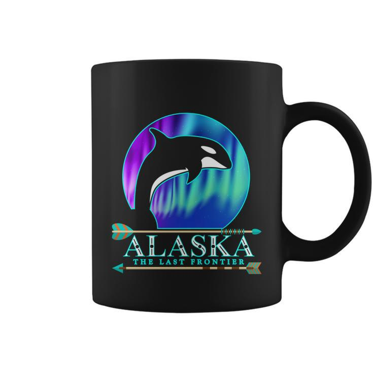 Alaska State Pride Alaska Northern Lights Alaskan Orca Whale Coffee Mug