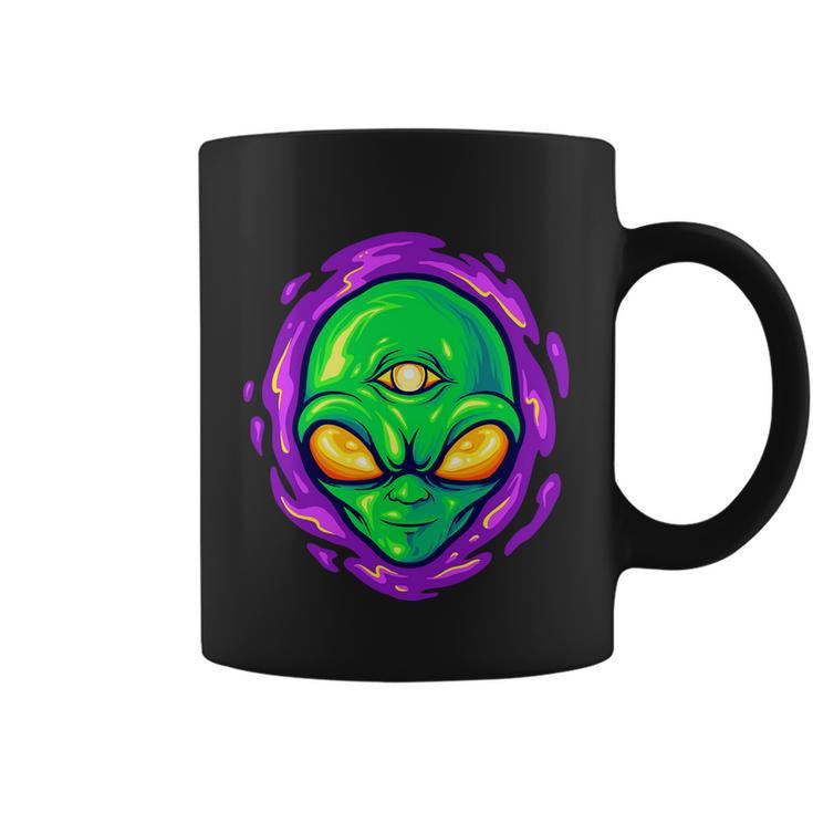 Alien Head Mascot Monster Tshirt Coffee Mug
