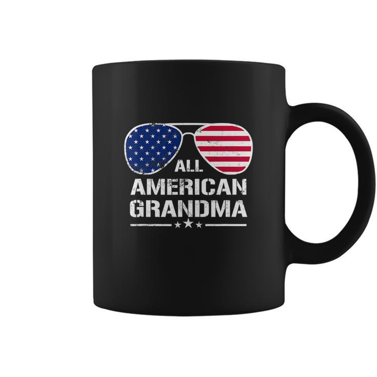All American Grandma American Flag Patriotic V2 Coffee Mug