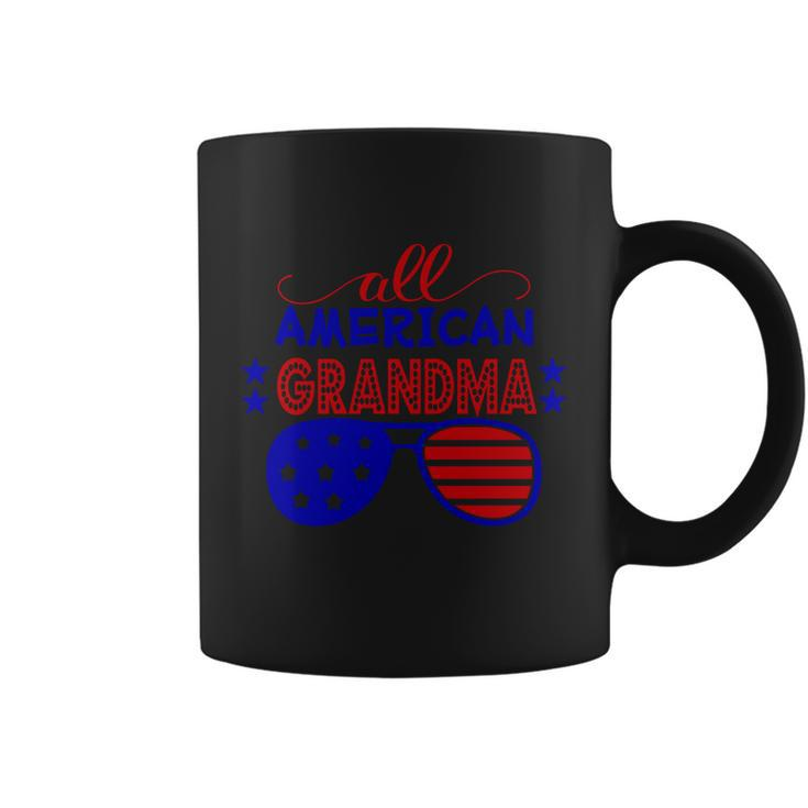 All American Grandma Sunglasses 4Th Of July Independence Day Patriotic Coffee Mug