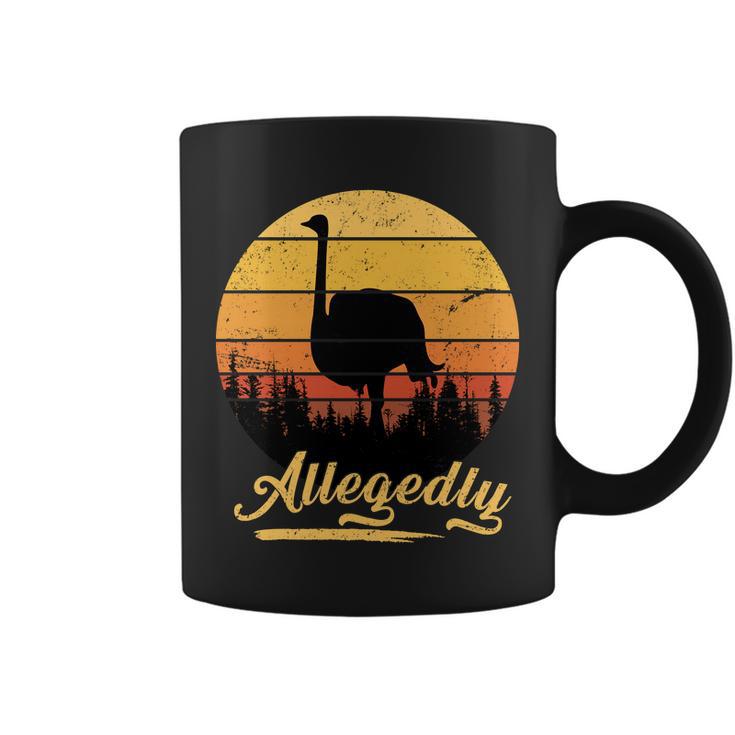 Allegedly Ostrich Retro Tshirt Coffee Mug