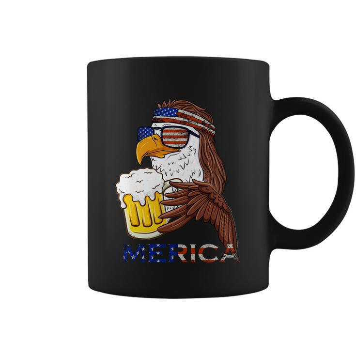 American Bald Eagle Mullet Graffiti 4Th Of July Patriotic Gift Coffee Mug