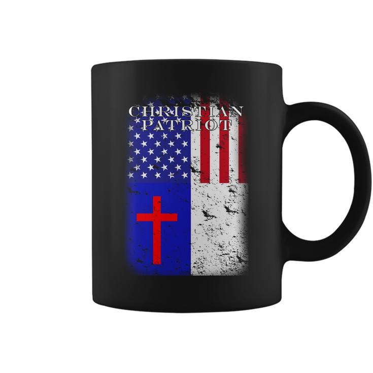 American Christian Patriot Red Cross Coffee Mug