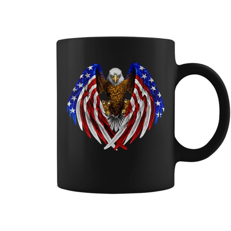 American Flag Eagle Tshirt V2 Coffee Mug