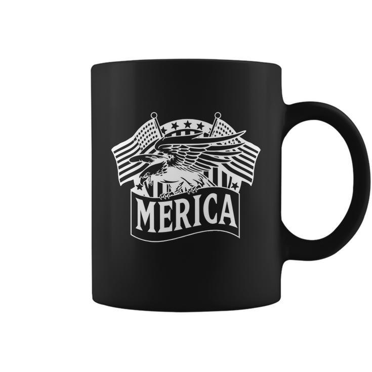 American Flag Merica Tee Eagle Mullet 4Th Of July Usa Gift Coffee Mug