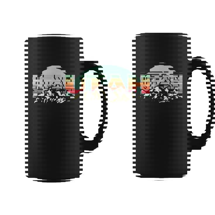 American State Utah Vintage Mountain Nature Hiking Coffee Mug