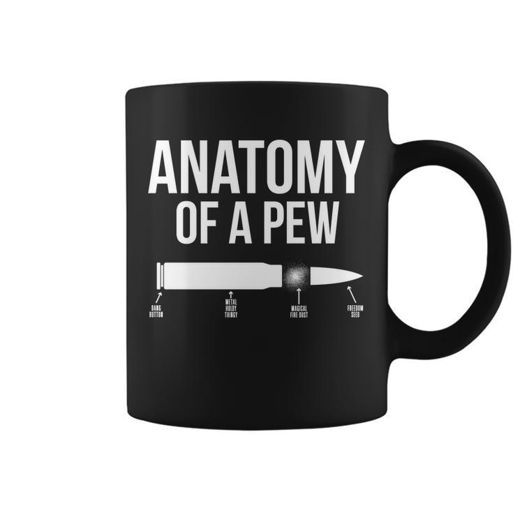 Anatomy Of A Pew Funny Bullet Pro Guns Tshirt Coffee Mug