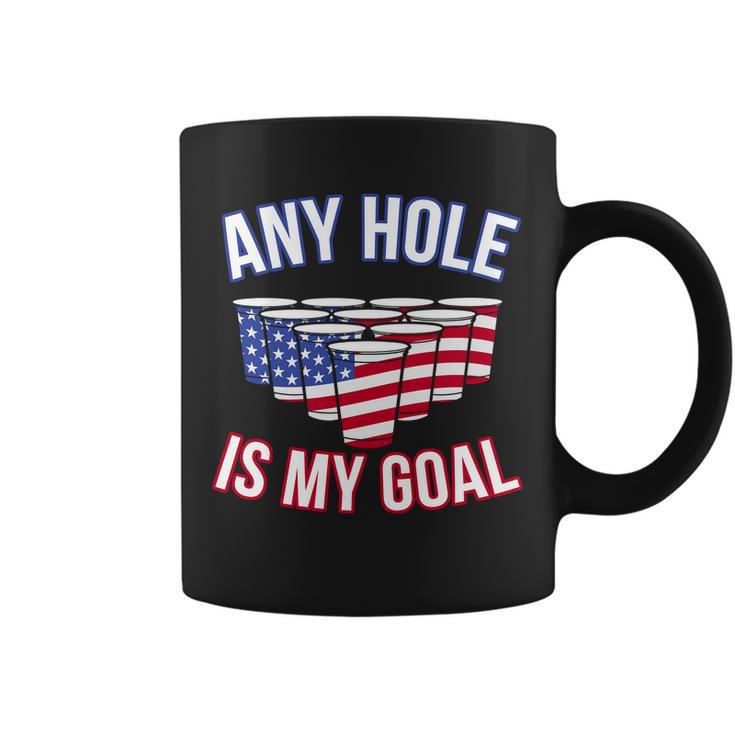 Any Goal Is A Hole Usa Beer Bong Party Coffee Mug