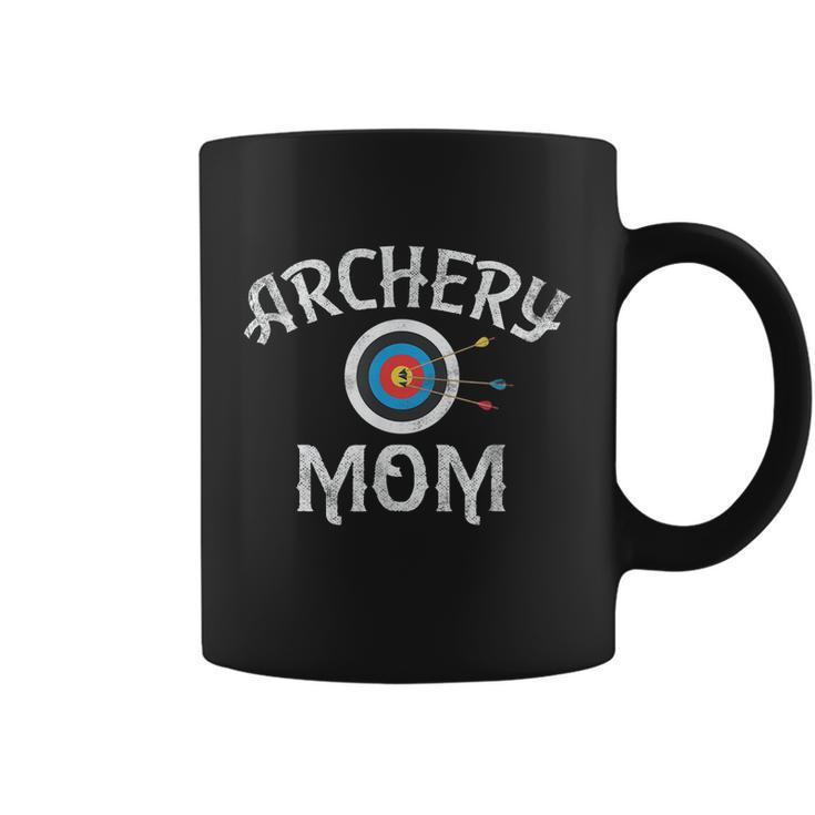 Archery Archer Mom Target Proud Parent Bow Arrow Funny Coffee Mug