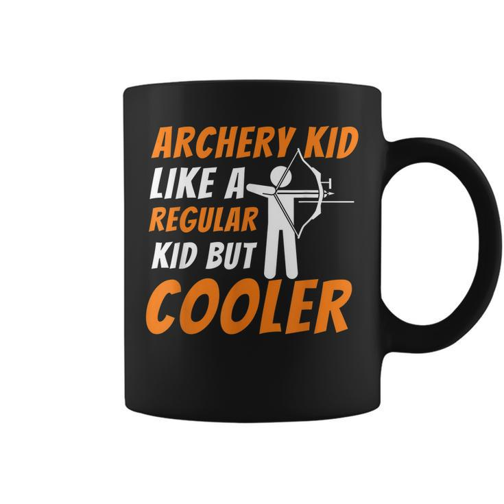 Archery Kid Like A Regular Kid But Cooler - Funny Archer Coffee Mug