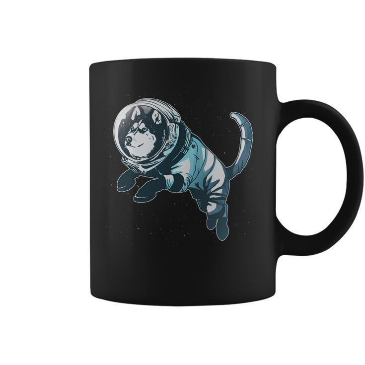 Astronaut Husky Dog Space Coffee Mug