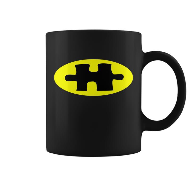 Autism Awareness Bat Puzzle Logo Tshirt Coffee Mug