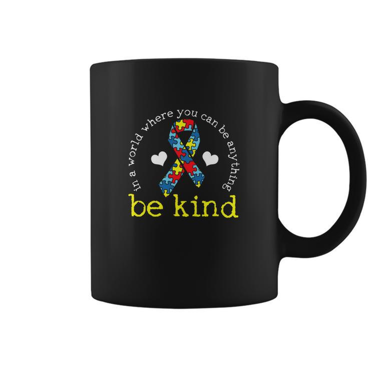Autism Awareness Kindness Ribbon Heart Tshirt Coffee Mug
