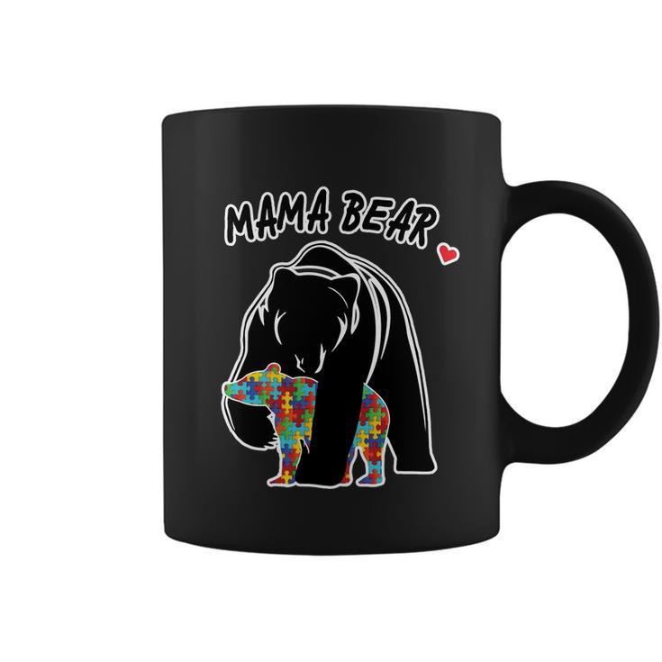 Autism Awareness Moma Bear Tshirt Coffee Mug