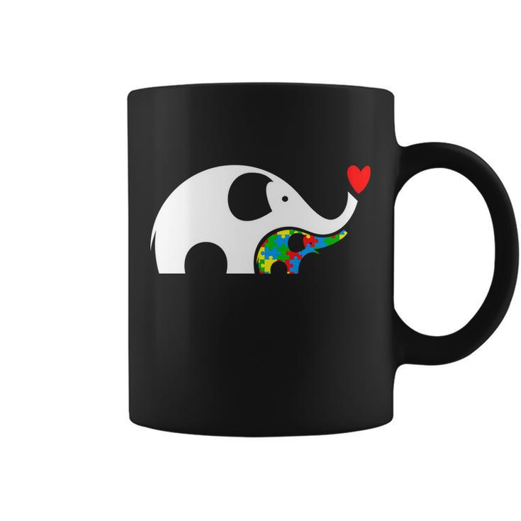 Autism Awareness Mother Baby Elephant Coffee Mug