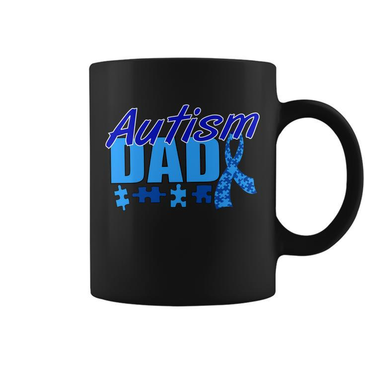 Autism Dad Awareness Ribbon Tshirt Coffee Mug