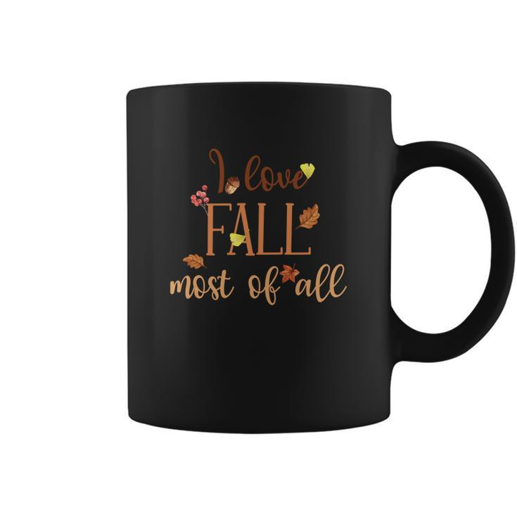 Autumn I Love Fall Most Of All Thanksgiving Coffee Mug