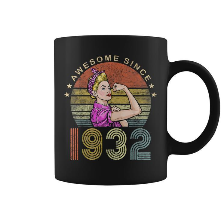 Awesome Since 1932 Vintage 1932 90Th Birthday 90 Years Old  Coffee Mug