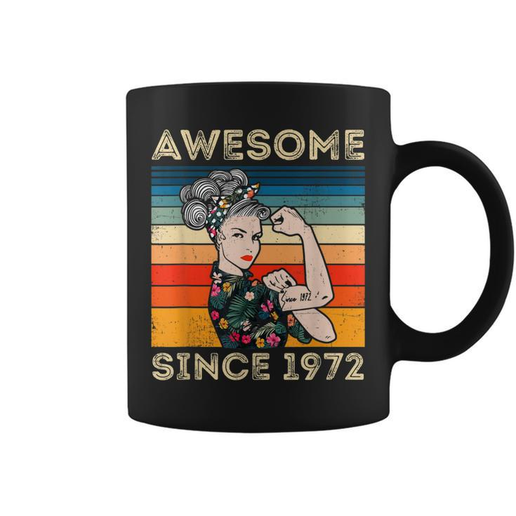 Awesome Since 1972 40Th Birthday Gifts 50 Years Old Vintage  Coffee Mug