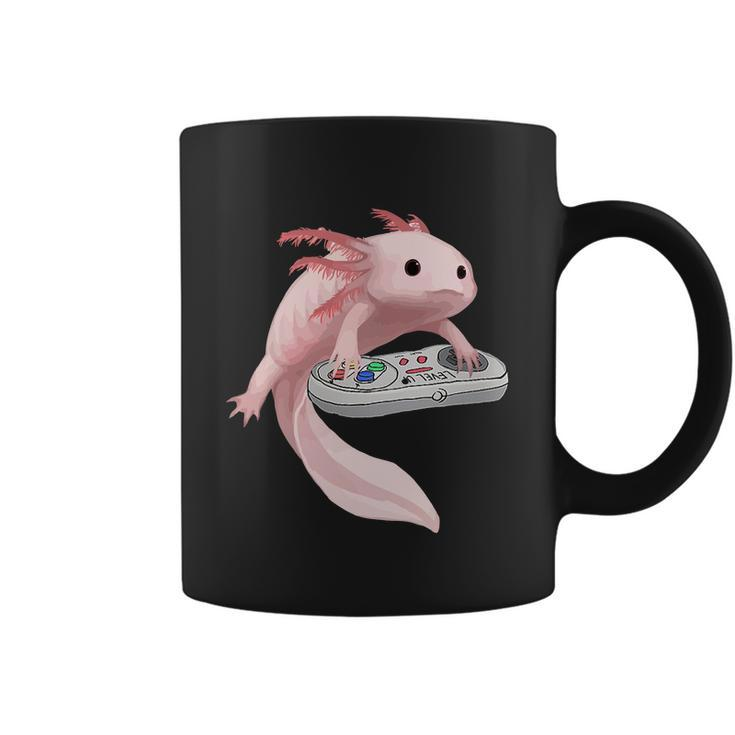 Axolotl Fish Playing Video Game Axolotl Lizard Gamers Coffee Mug