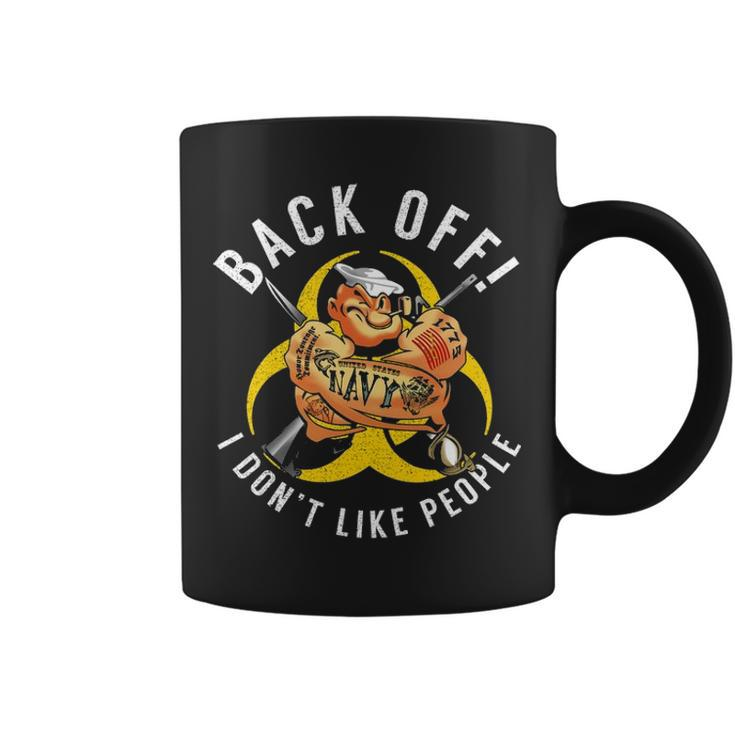 Back Off Navy Veteran Coffee Mug