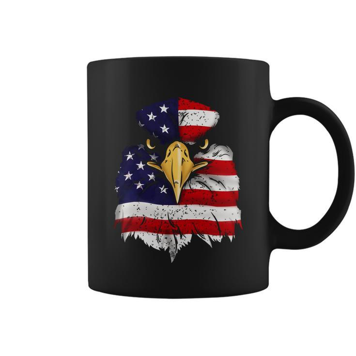 Bald Eagle 4Th Of July American Flag Patriotic Freedom Usa Gift Coffee Mug