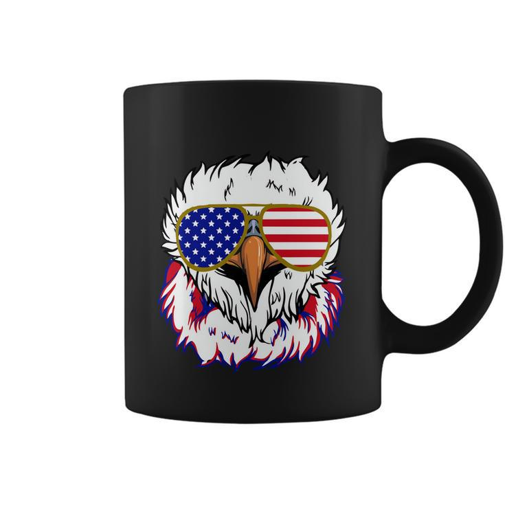 Bald Eagle With Mullet 4Th Of July American Flag Gift Coffee Mug