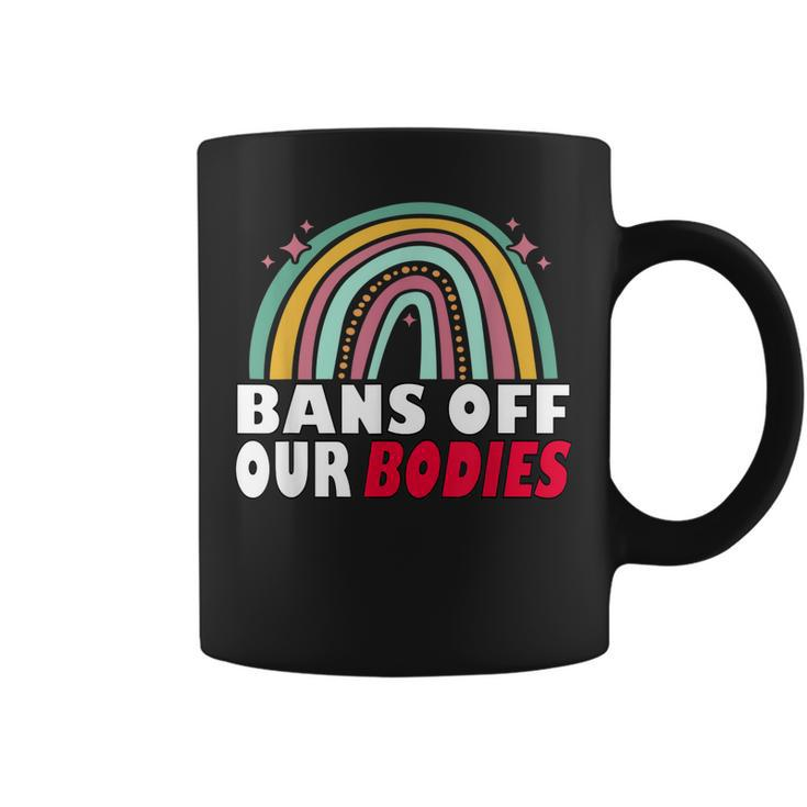 Bans Off Our Bodies Pro Choice Abortion Feminist Retro  Coffee Mug