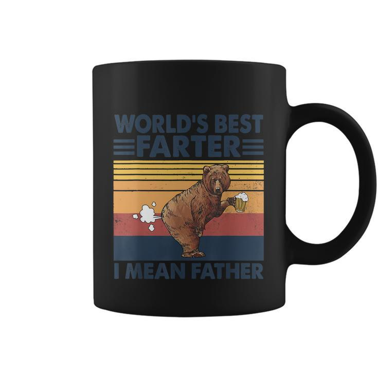 Bear Worlds Best Farter Gift I Mean Father Vintage Retro Gift Coffee Mug