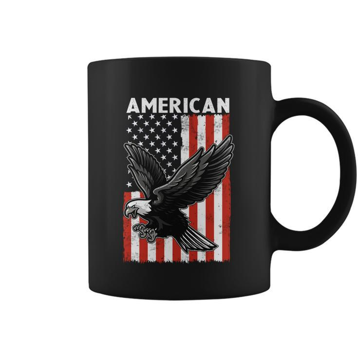 Beautiful Flying American Bald Eagle Mullet 4Th Of July Gift Coffee Mug