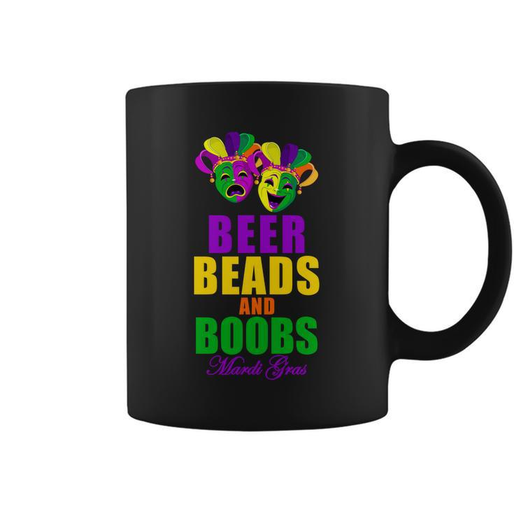 Beer Beads And Boobs Mardi Gras New Orleans T-Shirt Graphic Design Printed Casual Daily Basic Coffee Mug