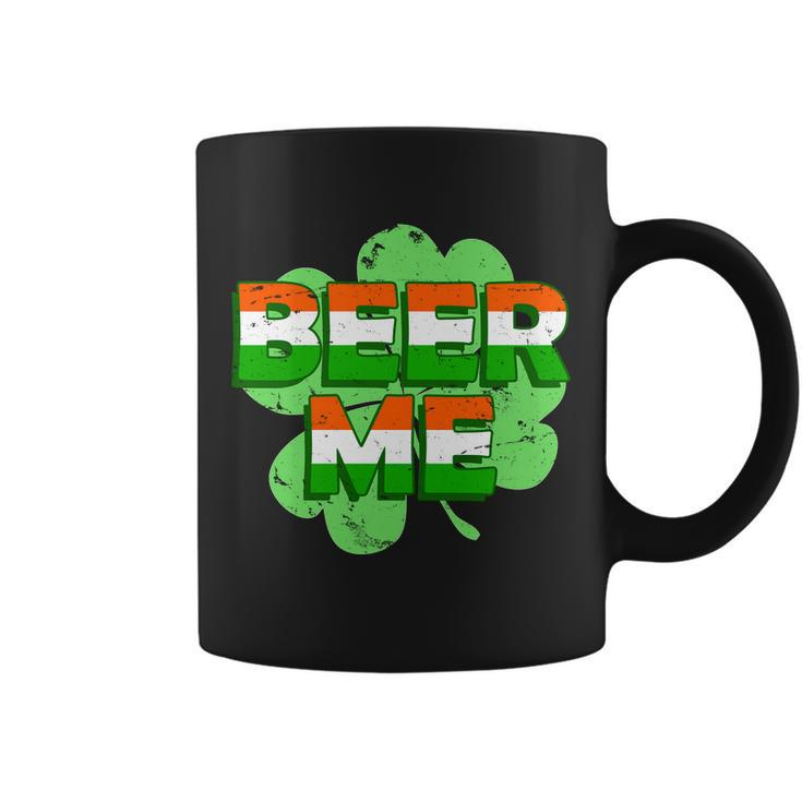 Beer Me St Patricks Day Irish Flag Clover Coffee Mug