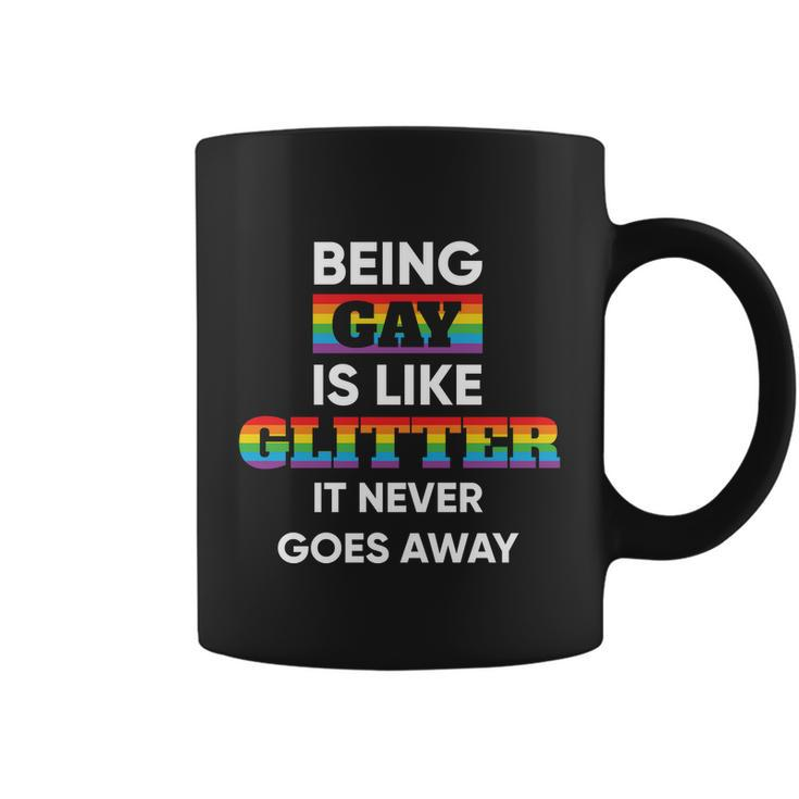 Being Gay Is Like Glitter Lgbt Pride Month Coffee Mug