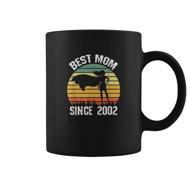 Best Mom Since 2002 Hero Super Mother Birthday Retro Vintage Coffee Mug