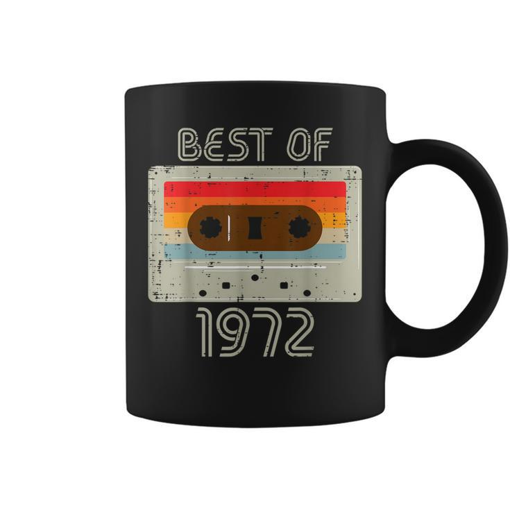 Best Of 1972 Casette Tape Retro 50Th Birthday 50 Years Old  Coffee Mug