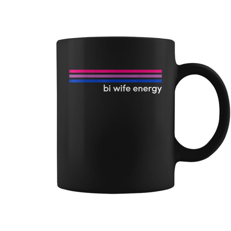 Bi Wife Energy Bisexual Pride Flag Bisexuality Lgbtq V2 Coffee Mug