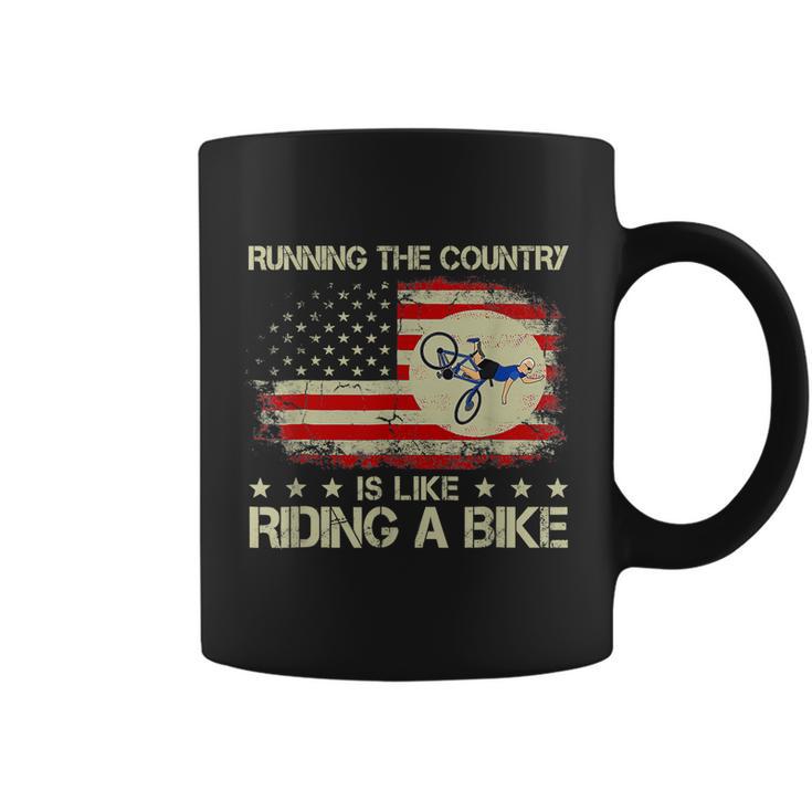 Biden Bike Bicycle Running The Country Is Like Riding A Bike V9 Coffee Mug