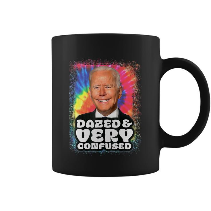 Biden Dazed And Very Confused Tie Dye Funny Tshirt Coffee Mug
